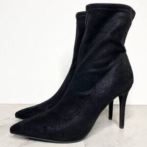 New! BP Braylee Black Shimmer Pointed Toe Bootie 10M